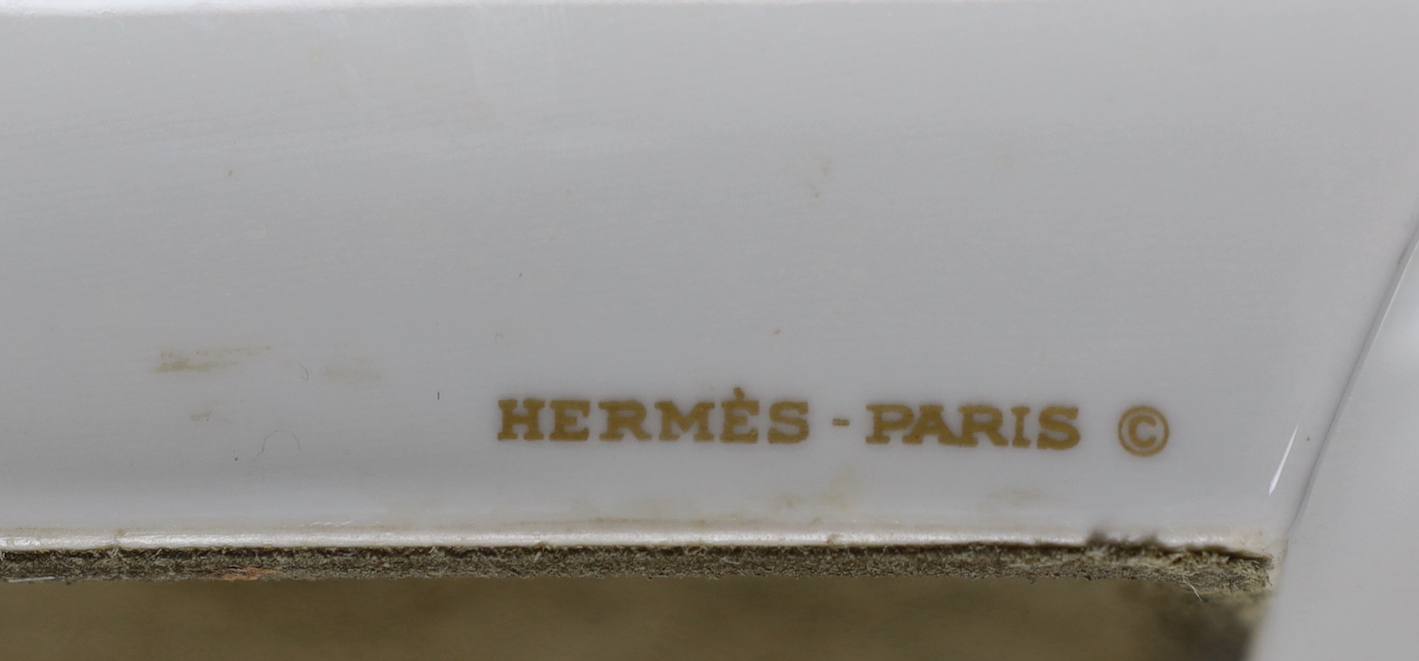 A boxed Hermes 'duck' ash tray, 19.5cm wide